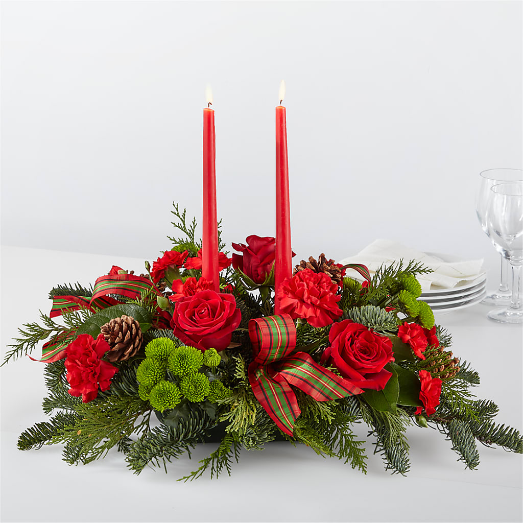 By the Candlelight Centerpiece – Loop Flower Studio, Chicago IL