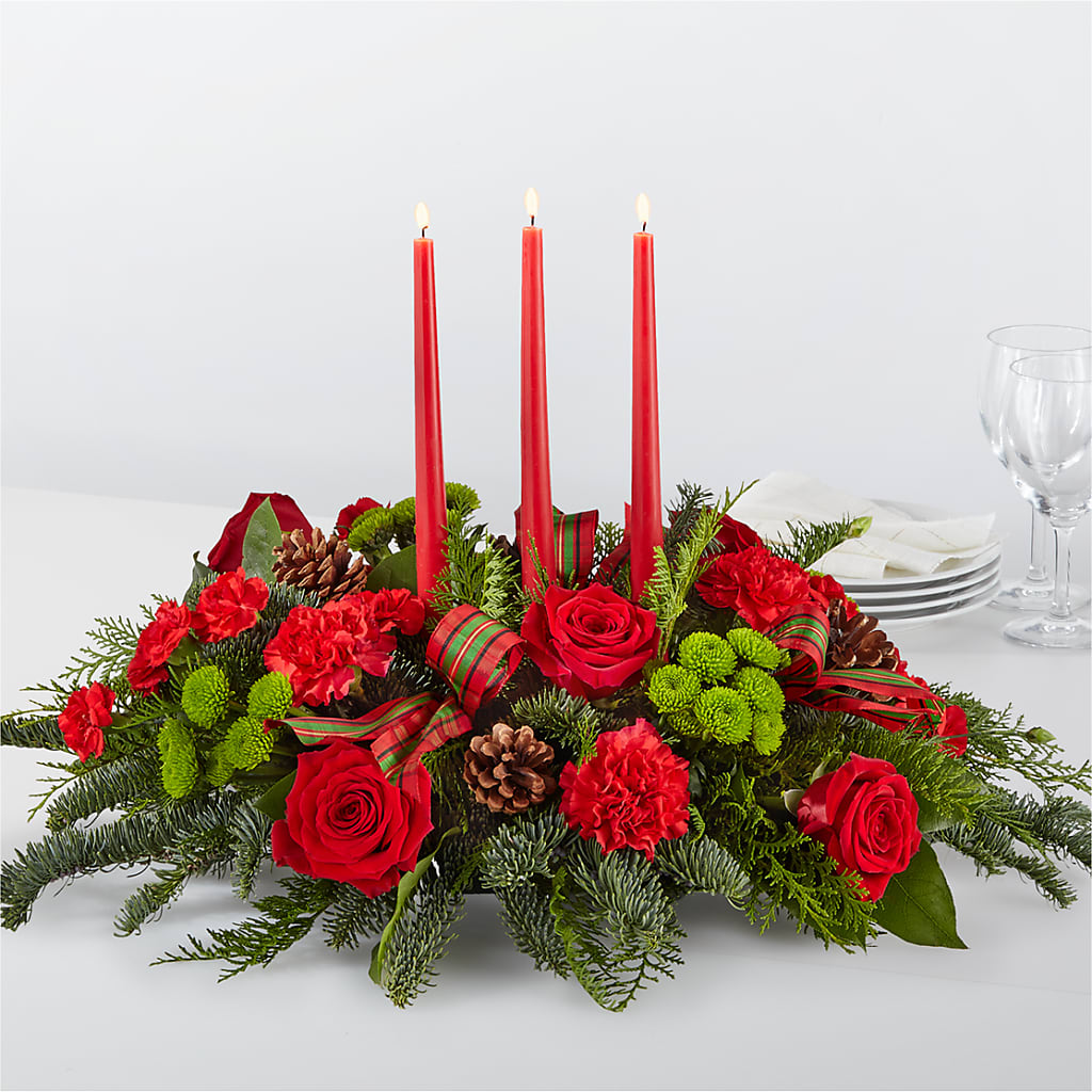 By the Candlelight Centerpiece – Loop Flower Studio, Chicago IL