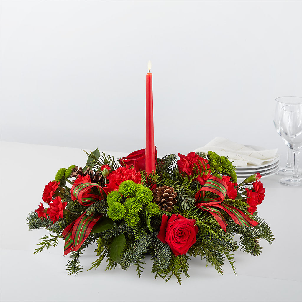 By the Candlelight Centerpiece – Loop Flower Studio, Chicago IL