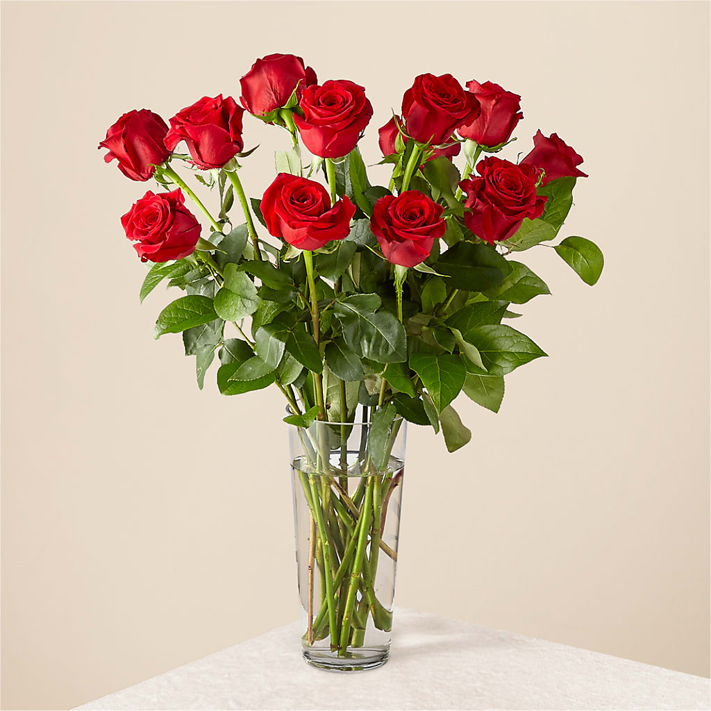 Long Stem Red Rose Bouquet – Loop Flower Studio, Chicago IL