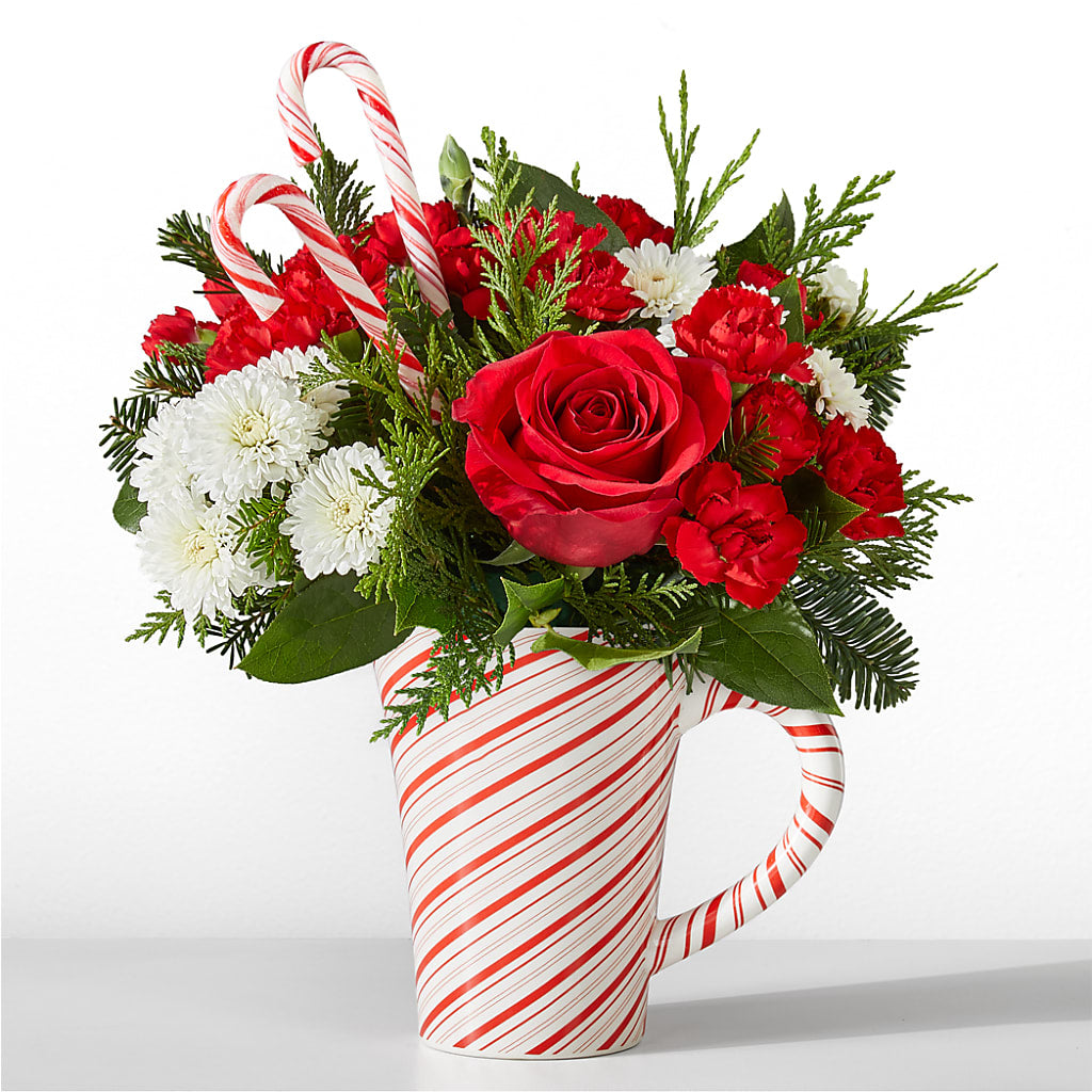 Peppermint Swirl Mug – Loop Flower Studio, Chicago IL
