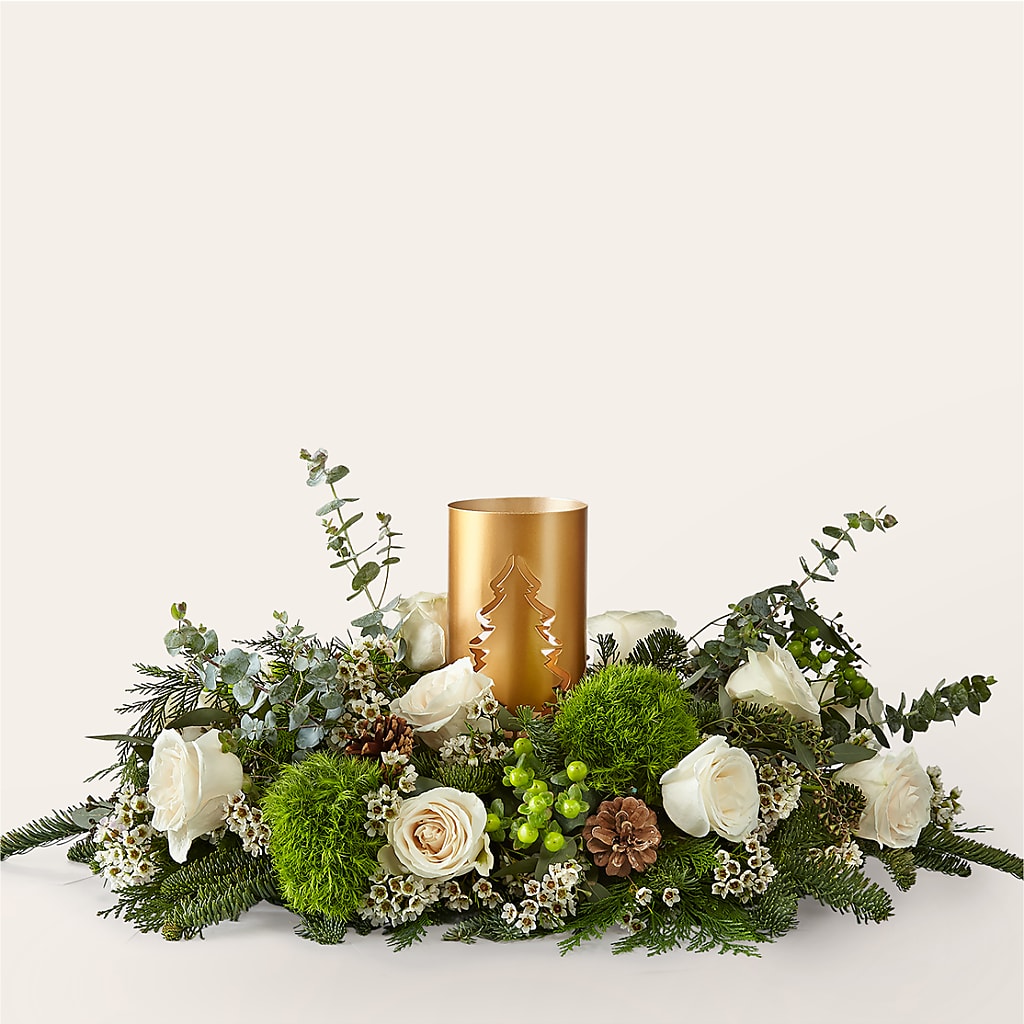 Chestnuts Roasting Centerpiece – Loop Flower Studio, Chicago IL