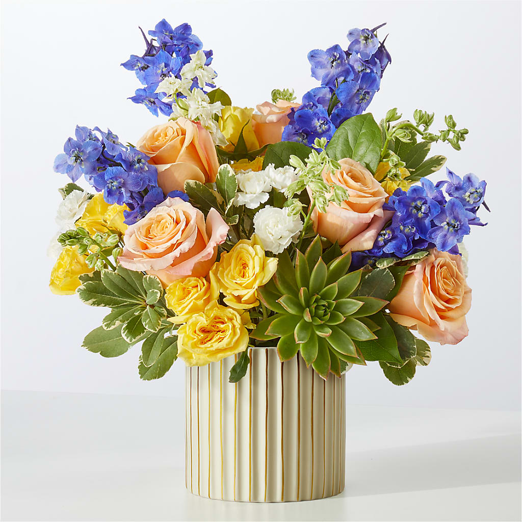 Cobalt Reverie Bouquet – Loop Flower Studio, Chicago IL