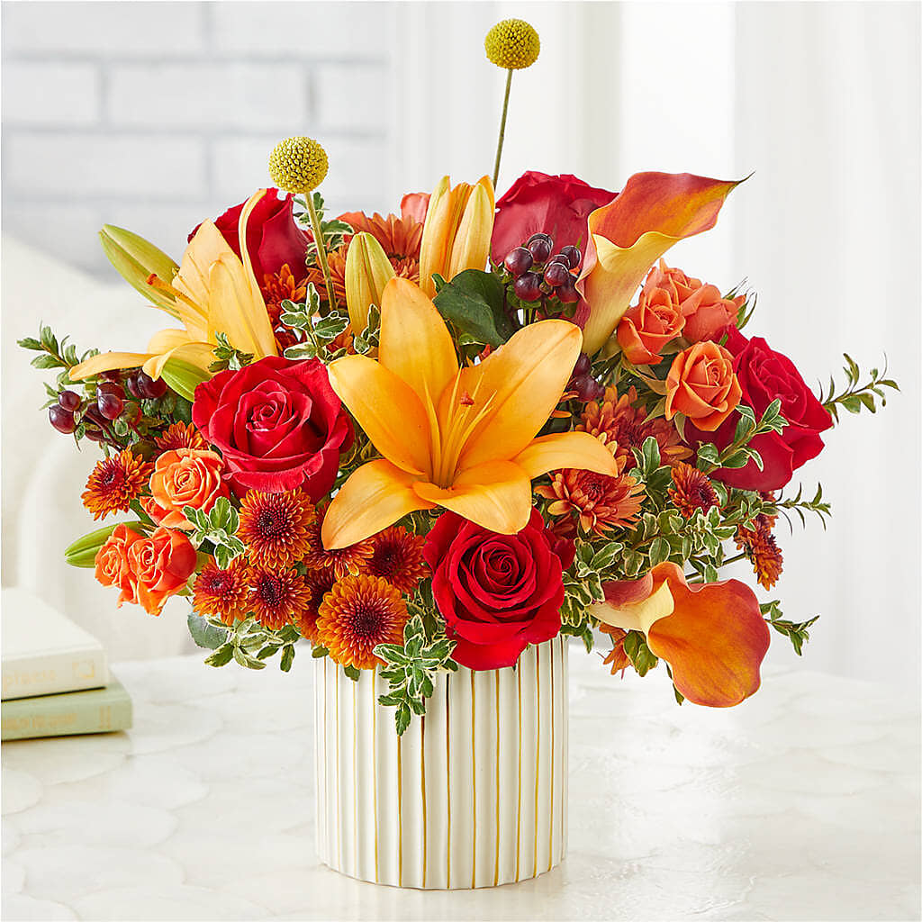 Scarlet Skies Bouquet – Loop Flower Studio, Chicago IL