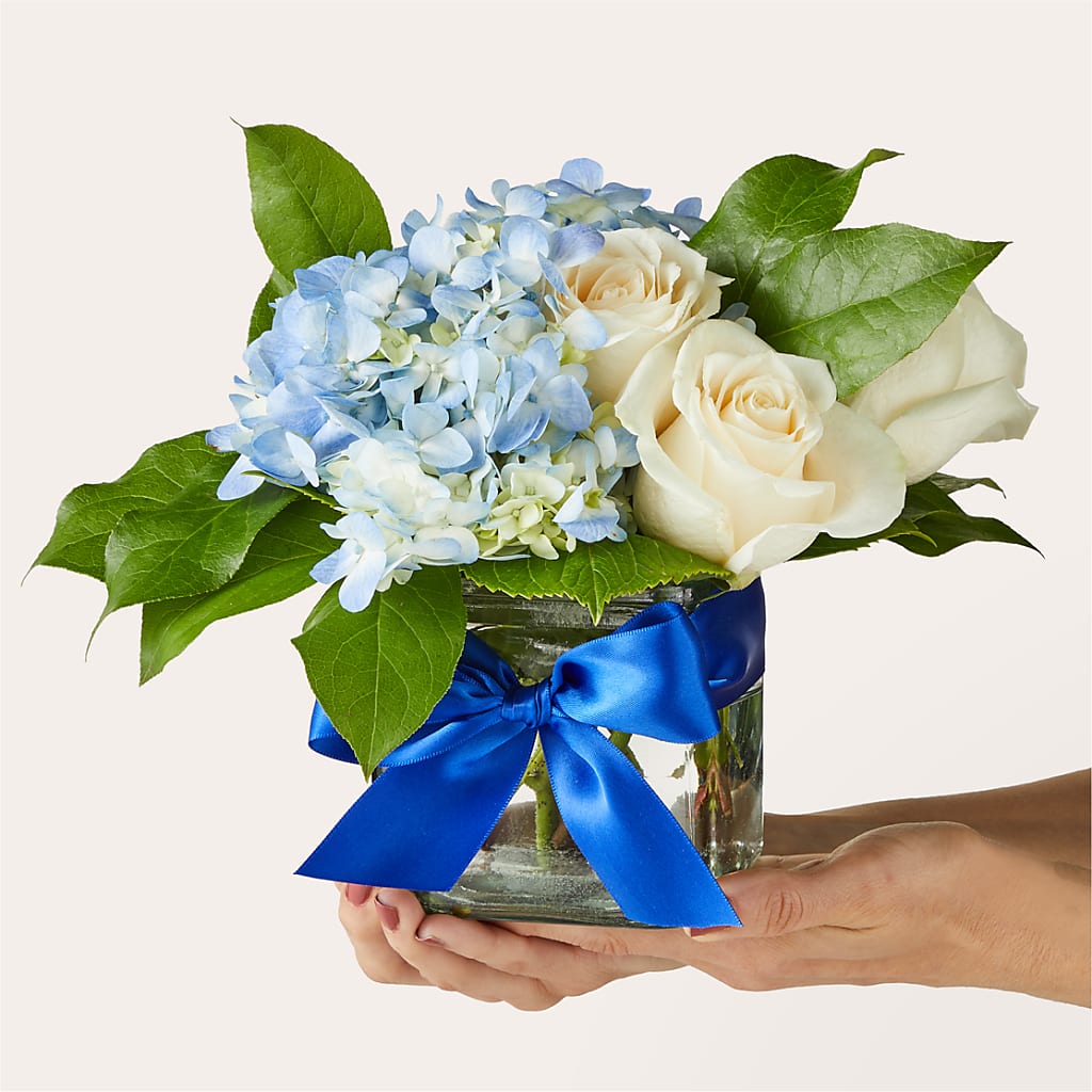 Sky Blue Delight Bouquet – Loop Flower Studio, Chicago IL
