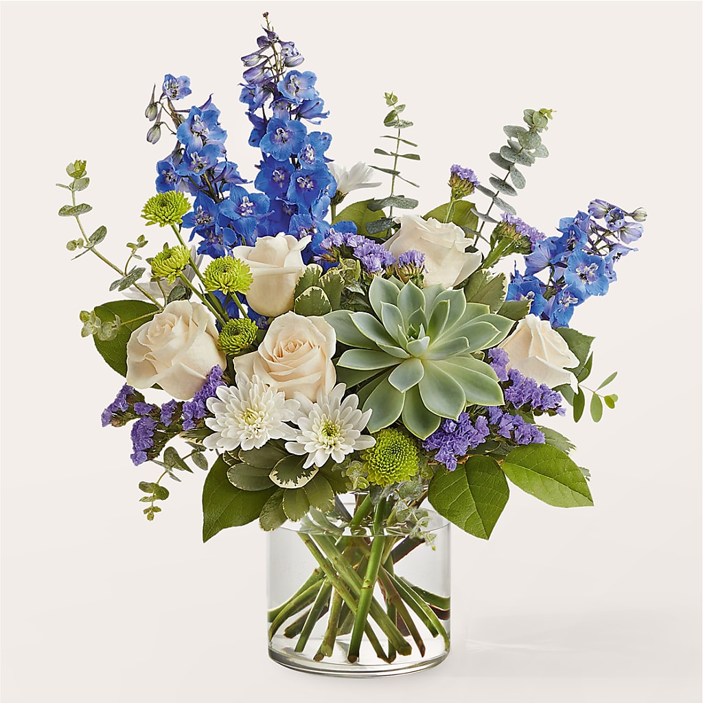 Cerulean Waves Bouquet – Loop Flower Studio, Chicago IL