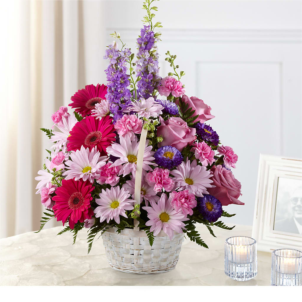 Pastel Peace Basket – Loop Flower Studio, Chicago IL