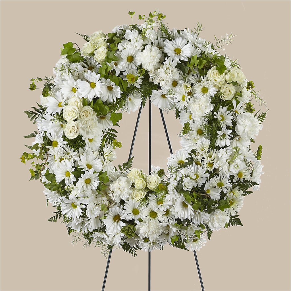 Faithful Wishes Wreath – Loop Flower Studio, Chicago IL