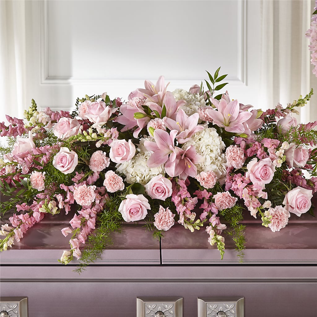 Life & Remembrance Casket Spray – Loop Flower Studio, Chicago IL