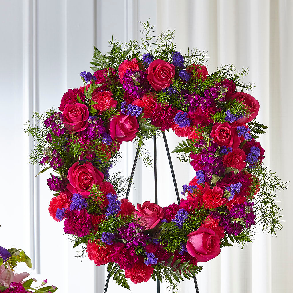 Calming Colors Wreath – Loop Flower Studio, Chicago IL