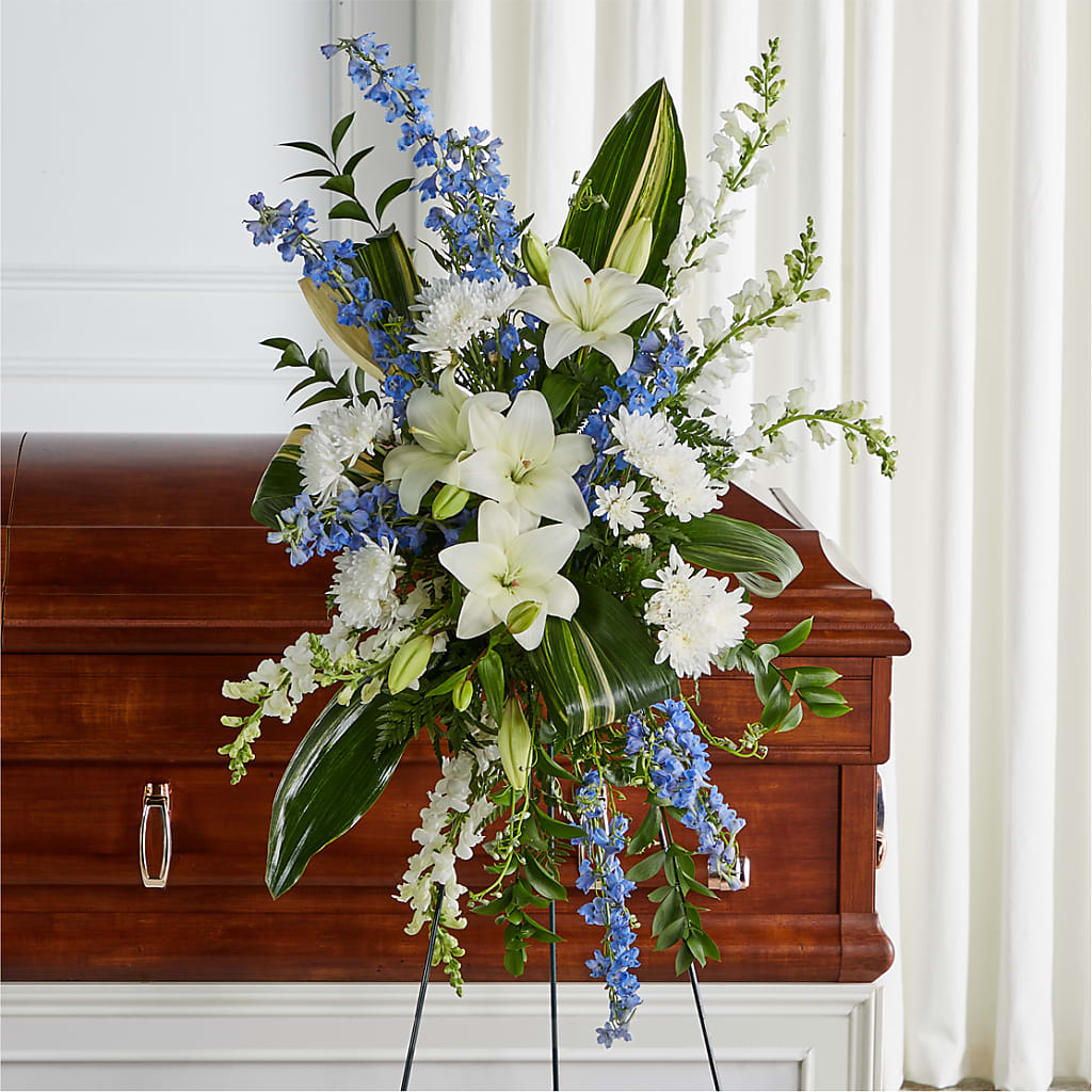 Eternal Impressions Standing Spray – Loop Flower Studio, Chicago IL