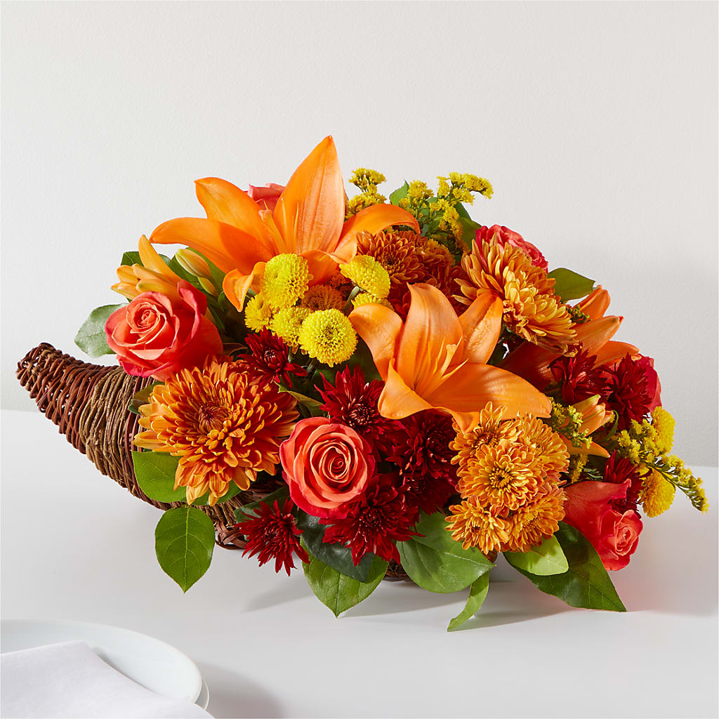 Bouquet of Blessings Cornucopia – Loop Flower Studio, Chicago IL