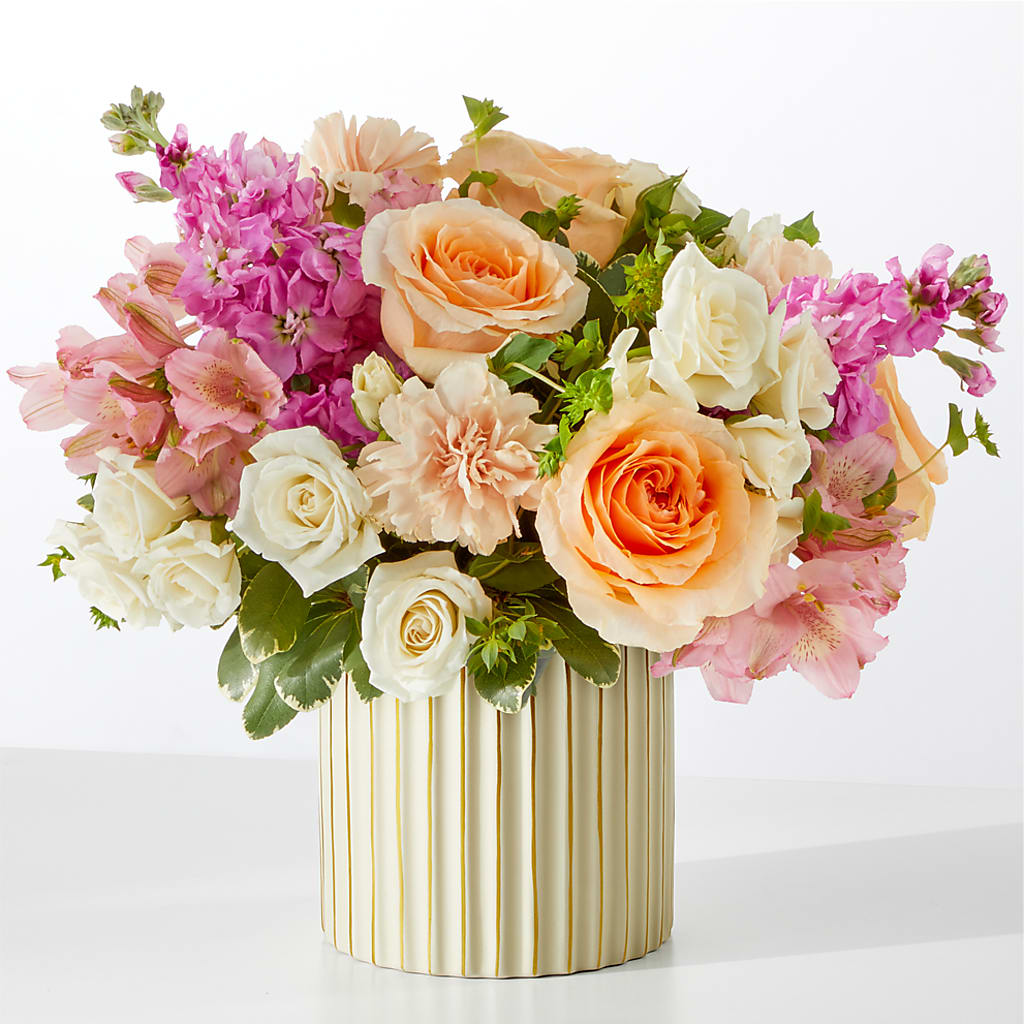 Paradise Bouquet with Ivory Vase – Loop Flower Studio, Chicago IL