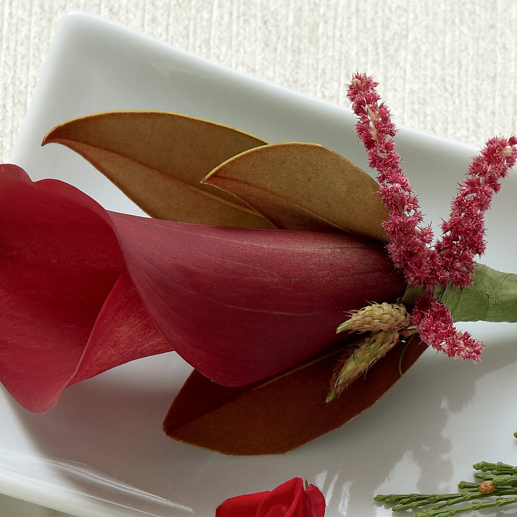 Red Calla Boutonniere – Loop Flower Studio, Chicago IL