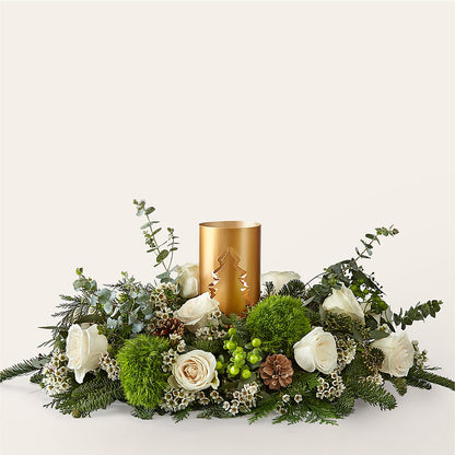 Chestnuts Roasting Centerpiece –  Loop Flower Studio, Chicago IL