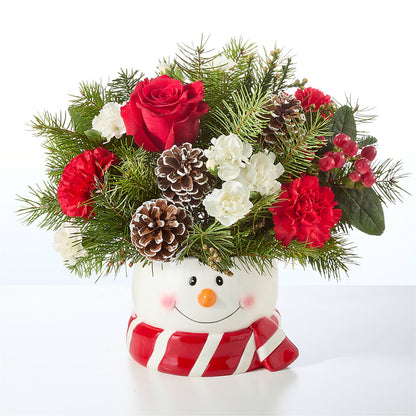 Jolly Snowman Bouquet –  Loop Flower Studio, Chicago IL