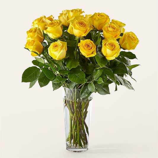 Long Stem Yellow Rose Bouquet –  Loop Flower Studio, Chicago IL