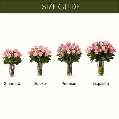 Long Stem Pink Rose Bouquet –  Loop Flower Studio, Chicago IL