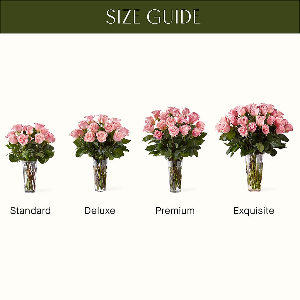 Long Stem Pink Rose Bouquet –  Loop Flower Studio, Chicago IL