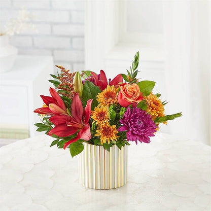 Burgundy Landscape Bouquet –  Loop Flower Studio, Chicago IL