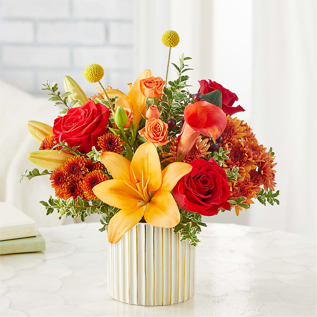 Scarlet Skies Bouquet –  Loop Flower Studio, Chicago IL