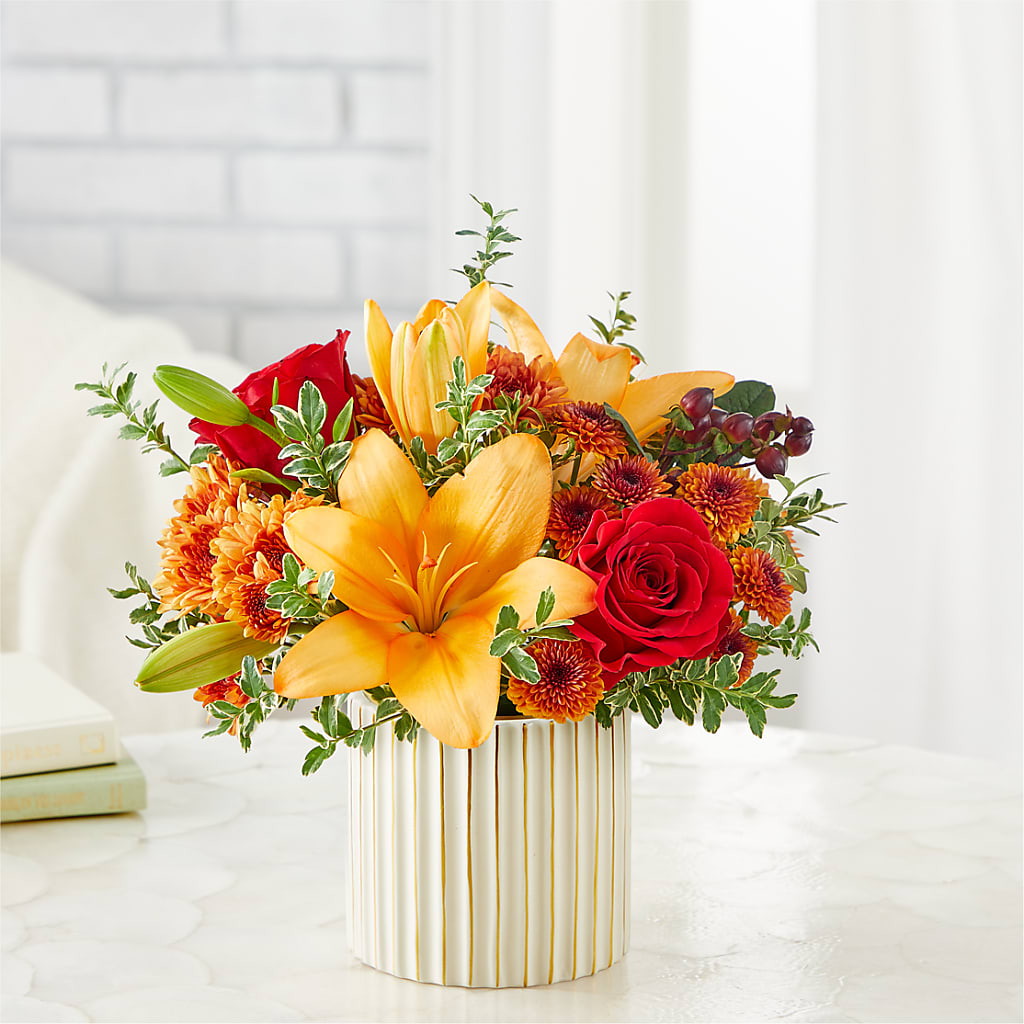 Scarlet Skies Bouquet –  Loop Flower Studio, Chicago IL