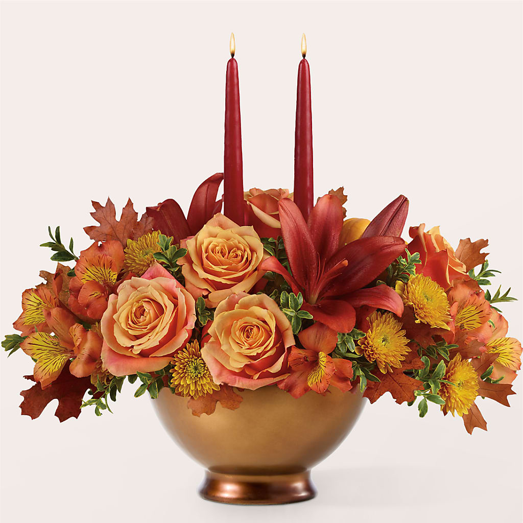 Harvest Table Centerpiece –  Loop Flower Studio, Chicago IL