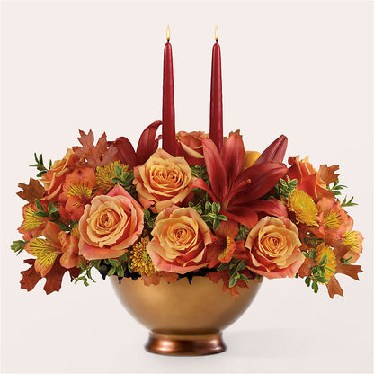 Harvest Table Centerpiece –  Loop Flower Studio, Chicago IL