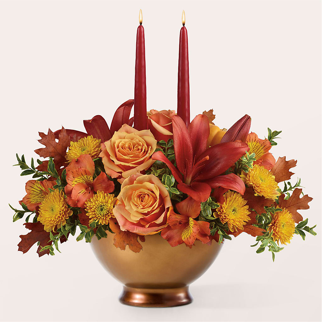 Harvest Table Centerpiece –  Loop Flower Studio, Chicago IL