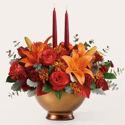 Fruits of Fall Centerpiece –  Loop Flower Studio, Chicago IL