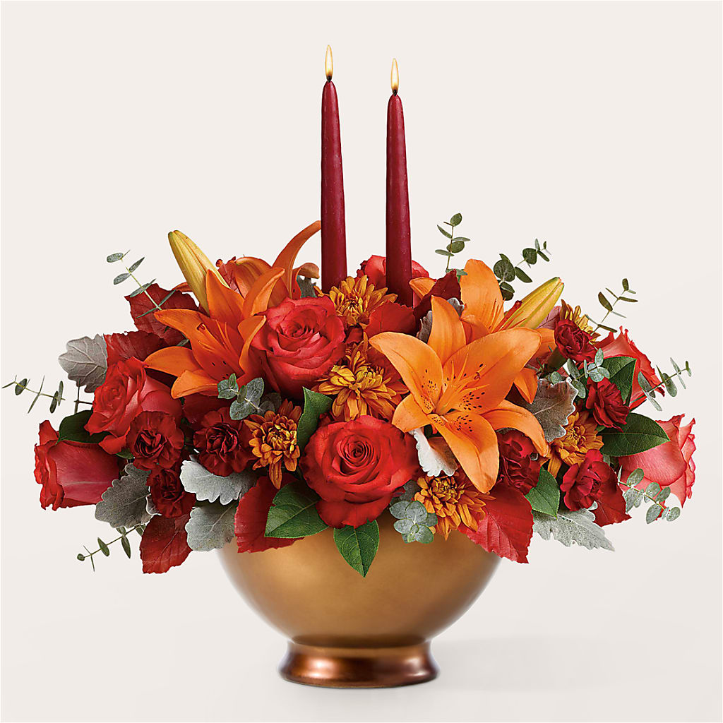 Fruits of Fall Centerpiece –  Loop Flower Studio, Chicago IL