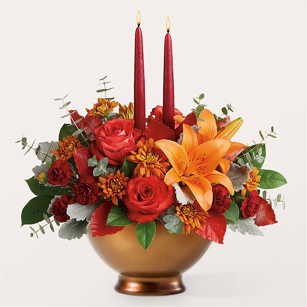Fruits of Fall Centerpiece –  Loop Flower Studio, Chicago IL