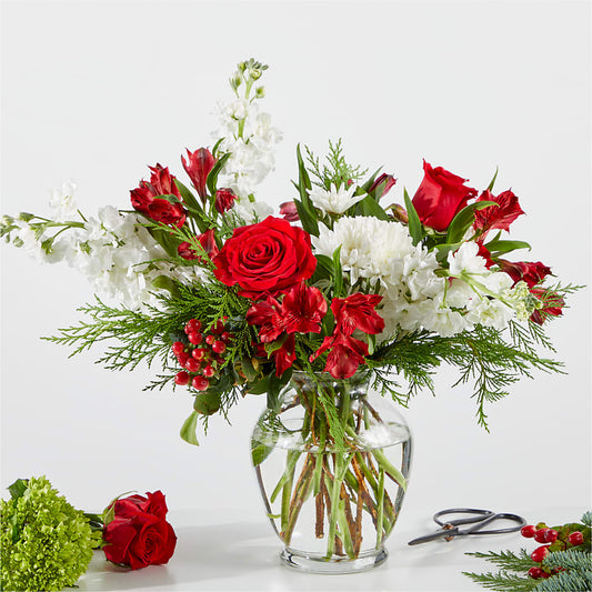 Merry Moment Bouquet – A Florist Original –  Loop Flower Studio, Chicago IL