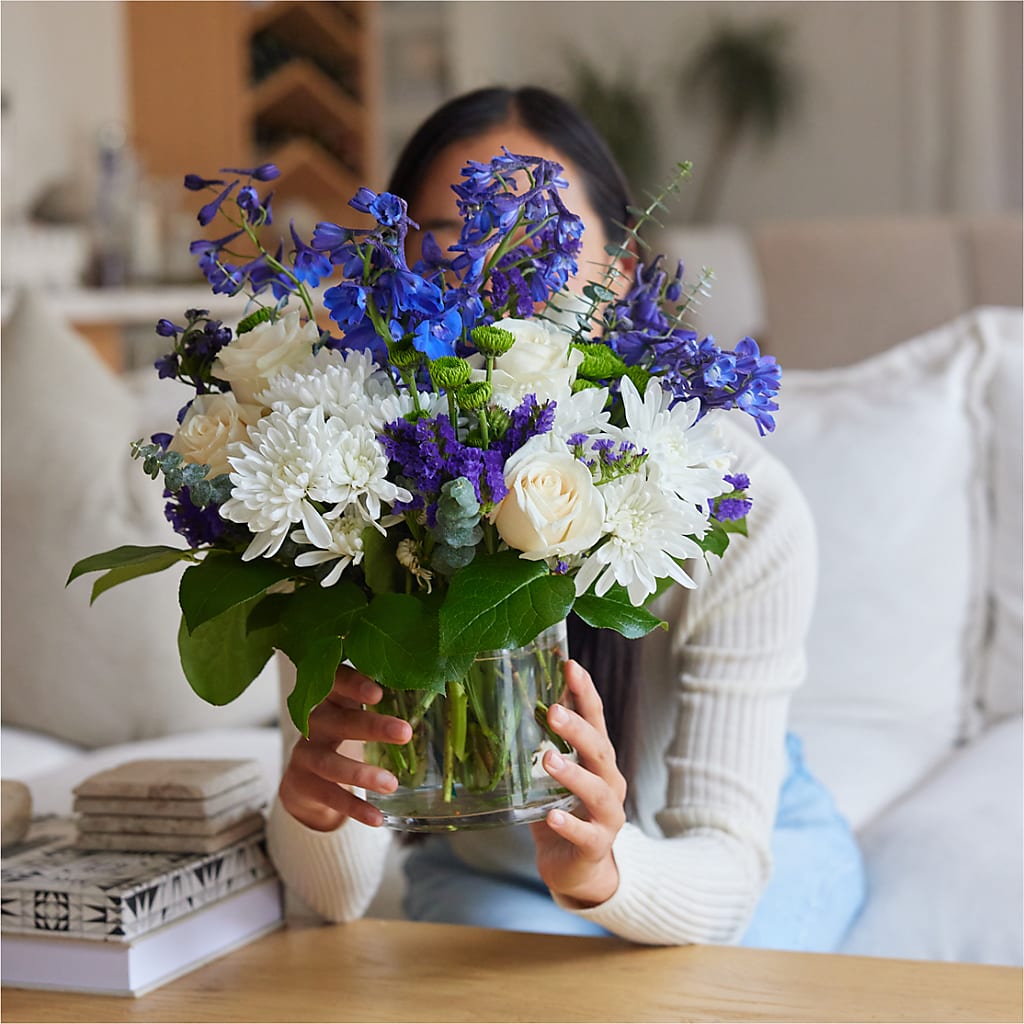 Cerulean Waves Bouquet –  Loop Flower Studio, Chicago IL