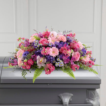 Glorious Garden Casket Spray –  Loop Flower Studio, Chicago IL