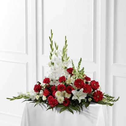 Crimson & White Arrangement –  Loop Flower Studio, Chicago IL