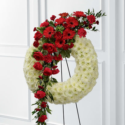 Graceful Tribute Wreath –  Loop Flower Studio, Chicago IL