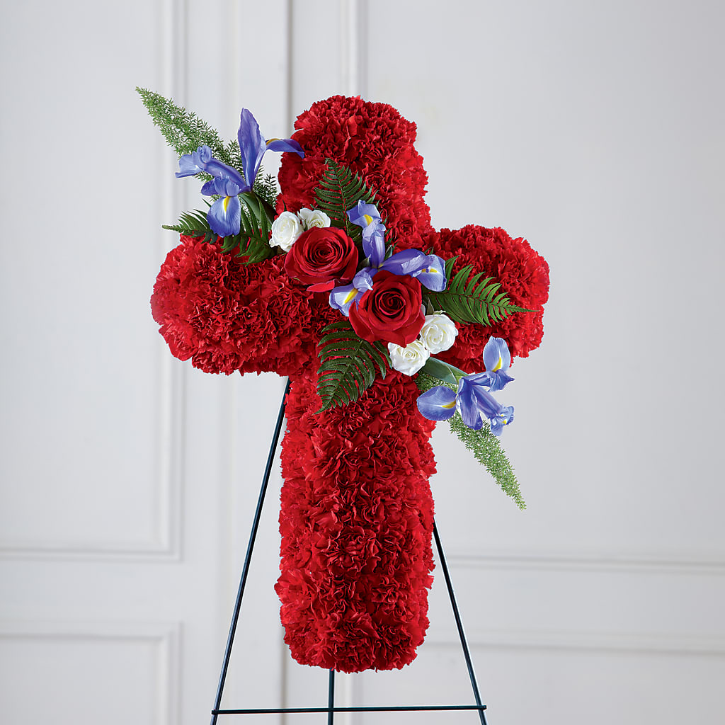 Faithful Hero Floral Cross –  Loop Flower Studio, Chicago IL