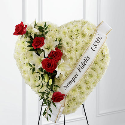Heartfelt Hero Standing Heart –  Loop Flower Studio, Chicago IL