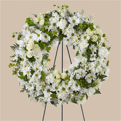 Faithful Wishes Wreath –  Loop Flower Studio, Chicago IL