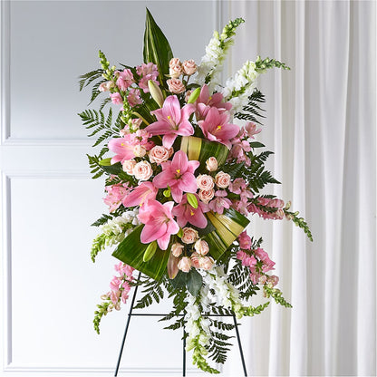 Elegant Embrace Standing Spray –  Loop Flower Studio, Chicago IL