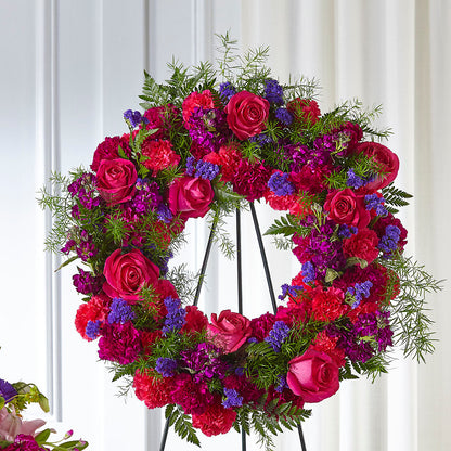 Calming Colors Wreath –  Loop Flower Studio, Chicago IL