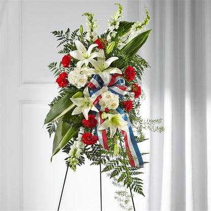 Stars of Life Standing Spray –  Loop Flower Studio, Chicago IL