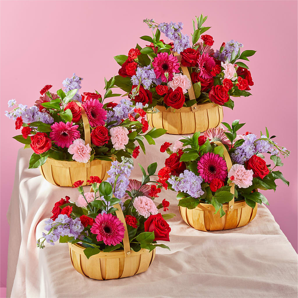 Pink Picnic Basket –  Loop Flower Studio, Chicago IL
