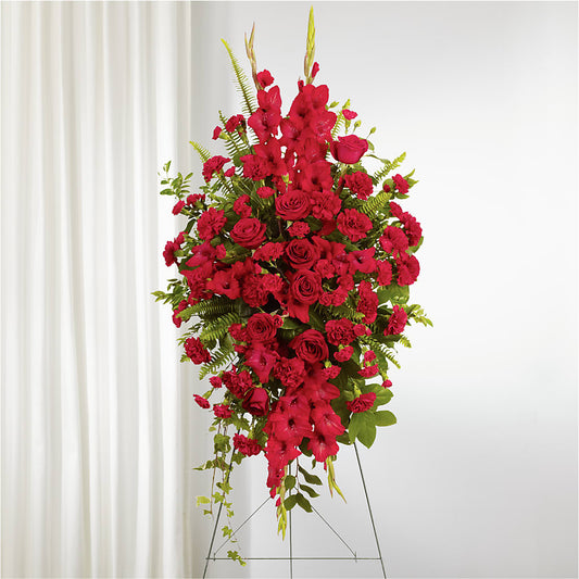 From the Heart Standing Spray –  Loop Flower Studio, Chicago IL