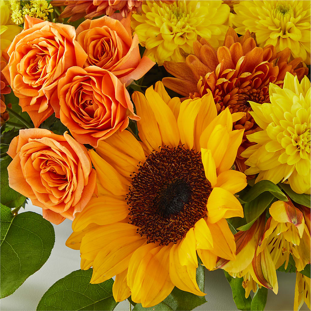 Autumn Harmony Centerpiece –  Loop Flower Studio, Chicago IL
