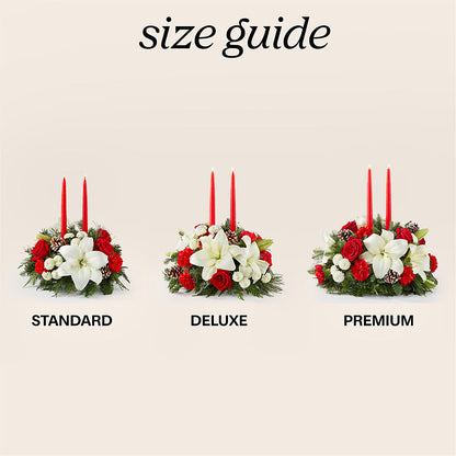 Seasonal Festivities Centerpiece –  Loop Flower Studio, Chicago IL