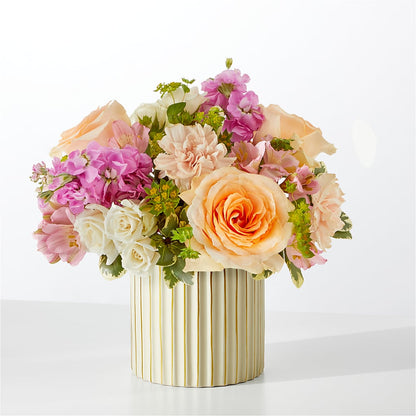Paradise Bouquet with Ivory Vase –  Loop Flower Studio, Chicago IL