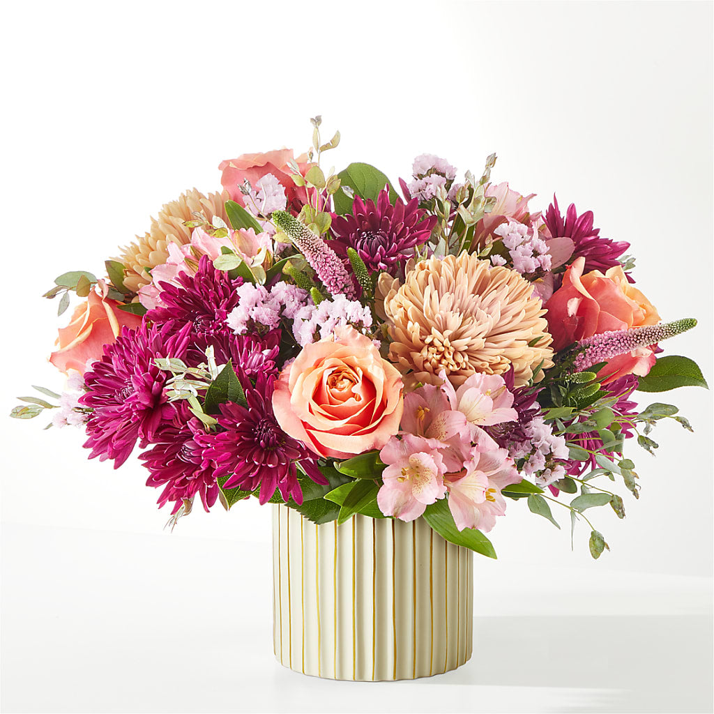 Berry Cobbler Bouquet with Ivory Vase –  Loop Flower Studio, Chicago IL