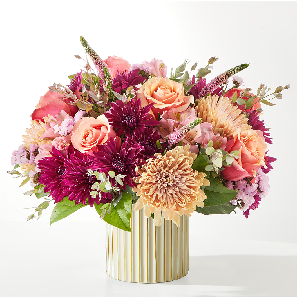 Berry Cobbler Bouquet with Ivory Vase –  Loop Flower Studio, Chicago IL